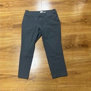 A New Day Soft Grey Stretch Ankle Crop Slim Fit Pants Size 6